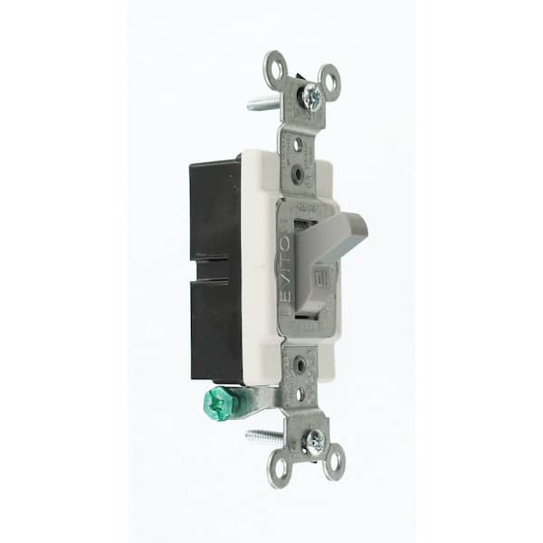 15 Amp Commercial Grade Single Pole Toggle Switch, Gray CS115-2GY