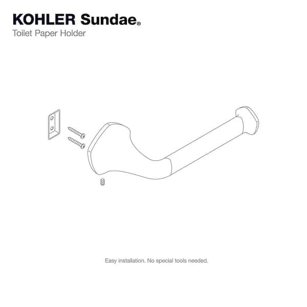 KOHLER Sundae Toilet Paper Holder in Matte Black