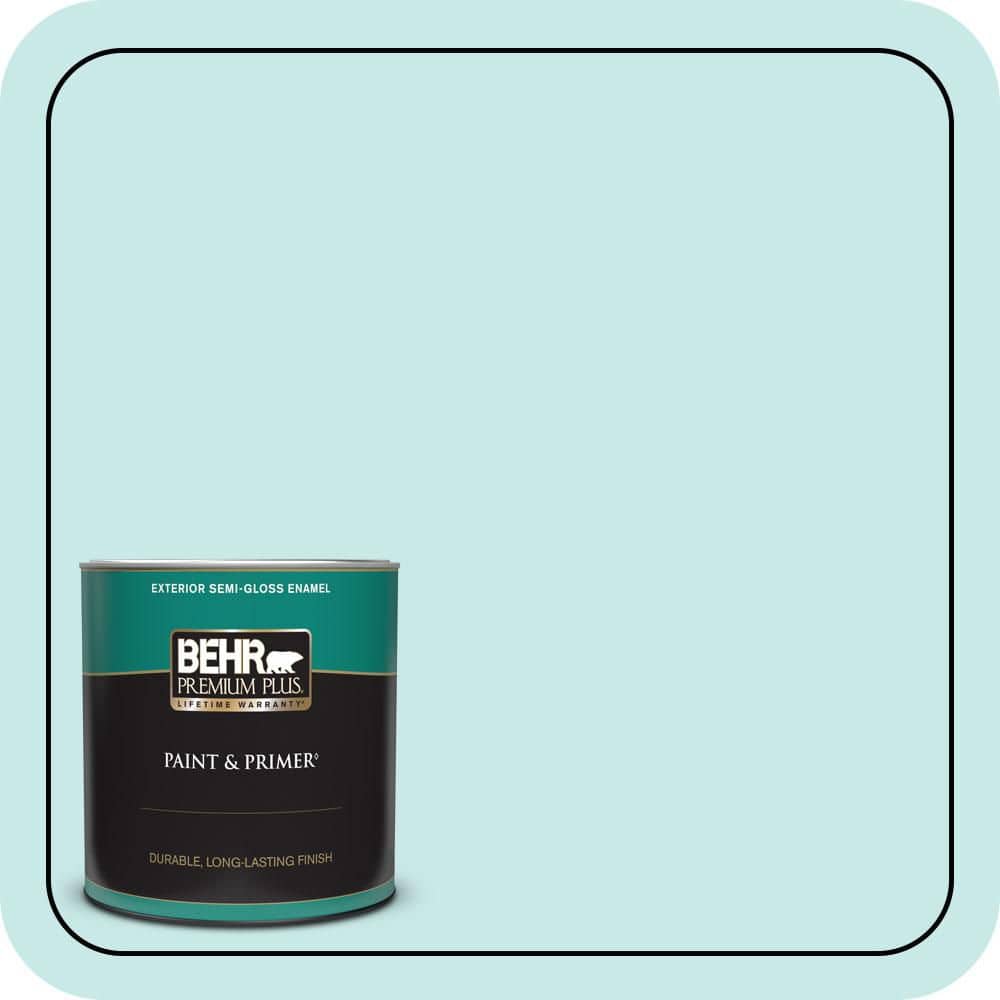 1 qt. #M460-1 Tahitian Sky Semi-Gloss Enamel Exterior Paint & Primer price history on PriceWatchPro