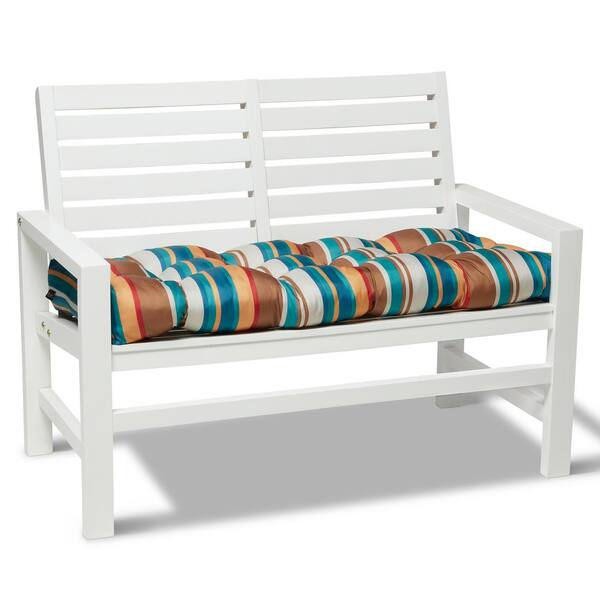 Classic Accessories 54 In W X 18 D 5 Thick Rectangular Indoor Outdoor Bench Cushion Santa Fe Stripe 62 208 013401 Ec Classic Accessories 54 In W X, Santa Fe Style Outdoor Furniture