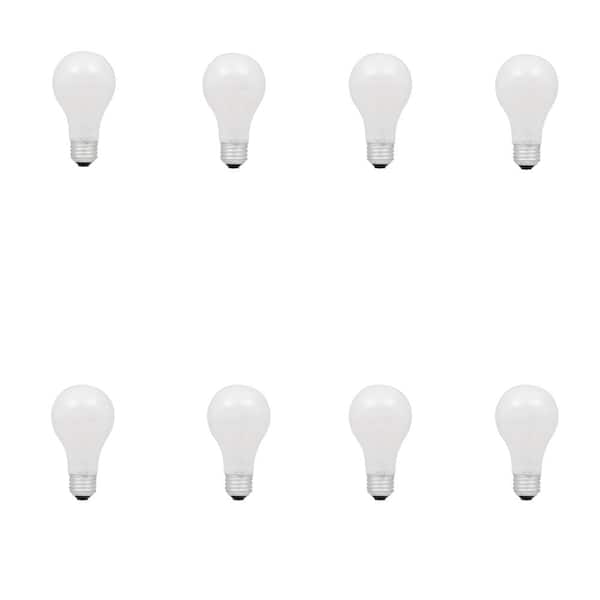 Sylvania 100-Watt Halogen A19 Double Life Soft White Replacement Light Bulb (8-Pack)