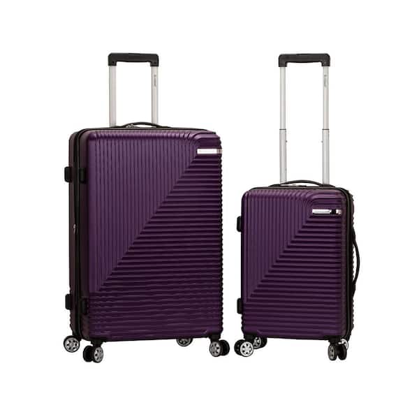 Rockland Star Trail 2-Piece Purple Hardside Spinner Luggage Set