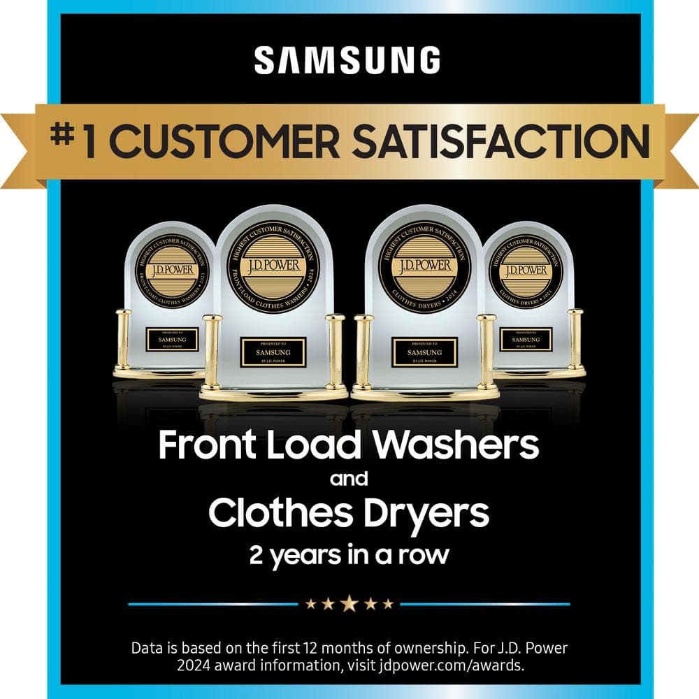 Brushed Black 4.6 cu. ft. Electric Washer and 7.6 cu. ft. Dryer Set