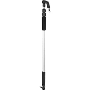 40 in. Long Silver Gray Steel Retractable Drainage Ditch Leaf Collecting Tool