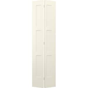 24 in. x 96 in. Birkdale Vanilla Paint Smooth Hollow Core Molded Composite Interior Closet Bi-fold Door