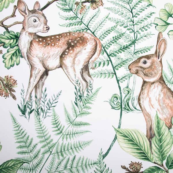 Superfresco Easy - Woodland Animals Natural Wallpaper Sample