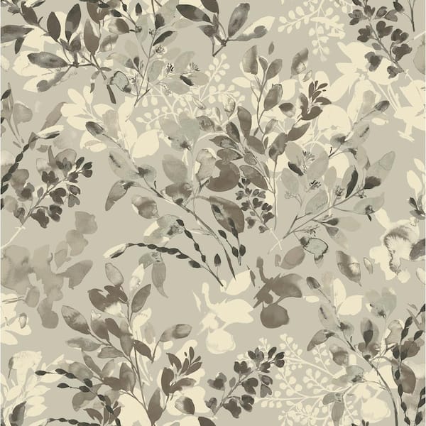 Willow Wood Mist Botanical Vinyl Peel and Stick Wallpaper Roll (Covers 30.75 sq. ft.)