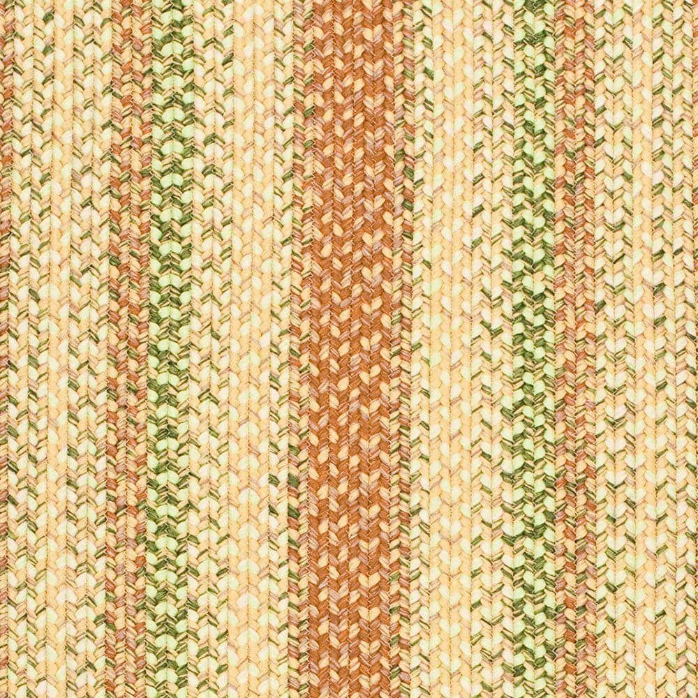 Handmade Braided Rust and Multi Synthetic Accent Rug 2' x 3'