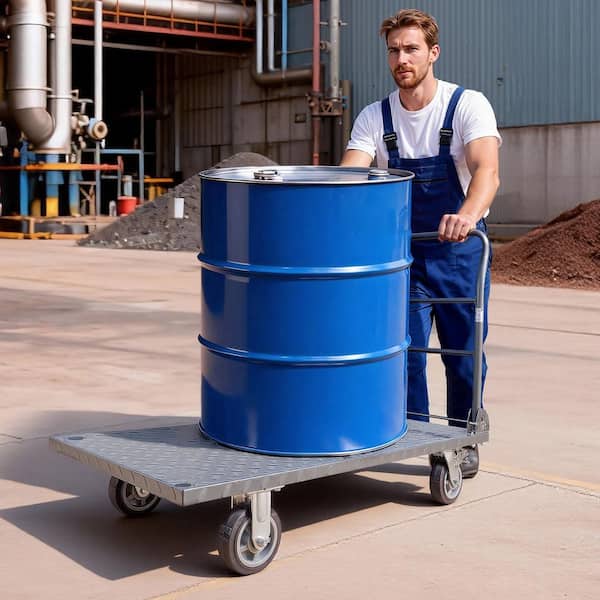 Platform Truck, 2650 lbs. Capacity, Heavy Duty Flatbed Cart Dolly, Foldable Hand Truck Cart, 48 x 24 x 36.2 in.