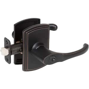 Italian Collection Artino Edged Bronze Bed/Bath Door Handle