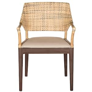 Carlo Beige/Brown Arm Chair