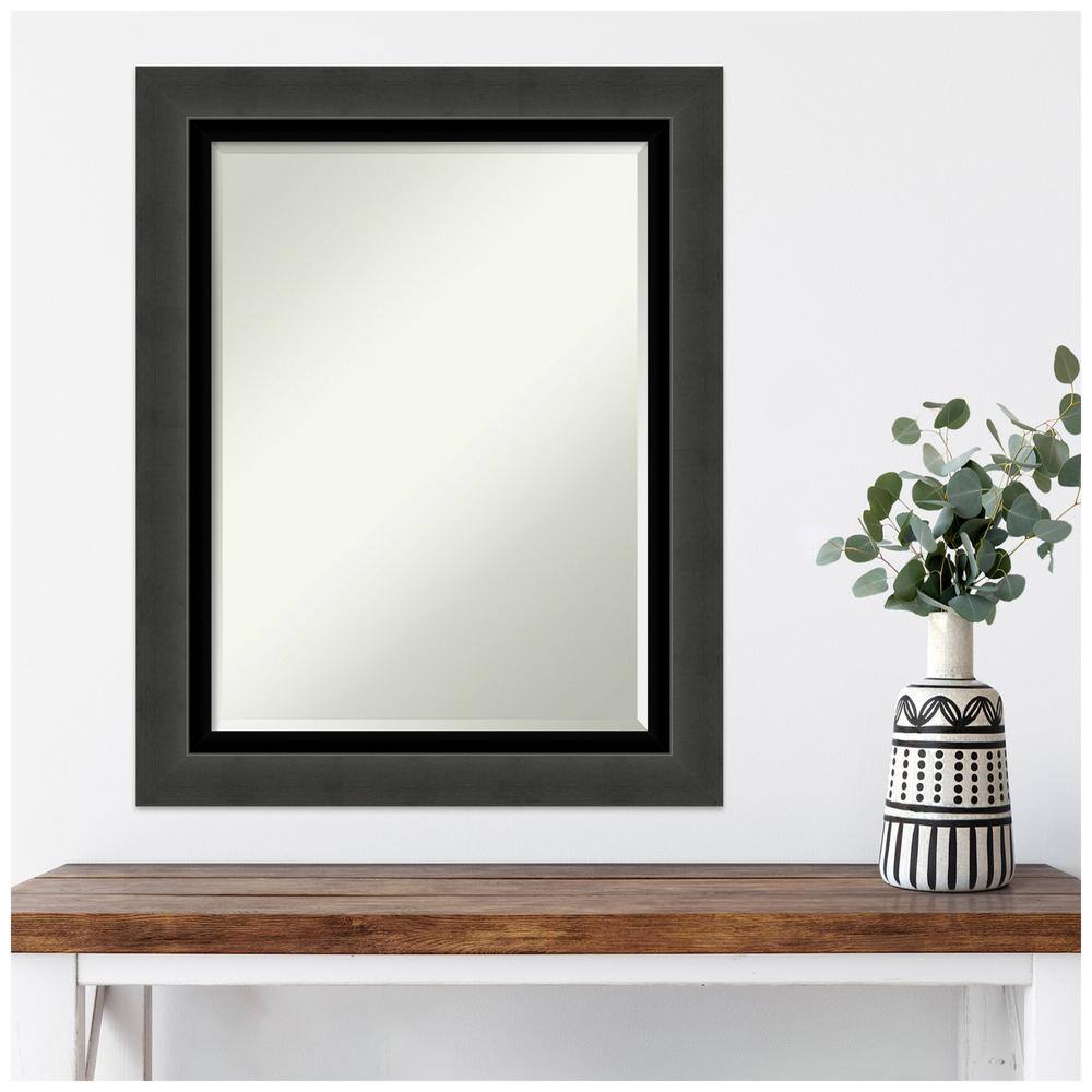 Tuxedo Black Medium Rectangular Polystyrene Framed Decorative Mirror