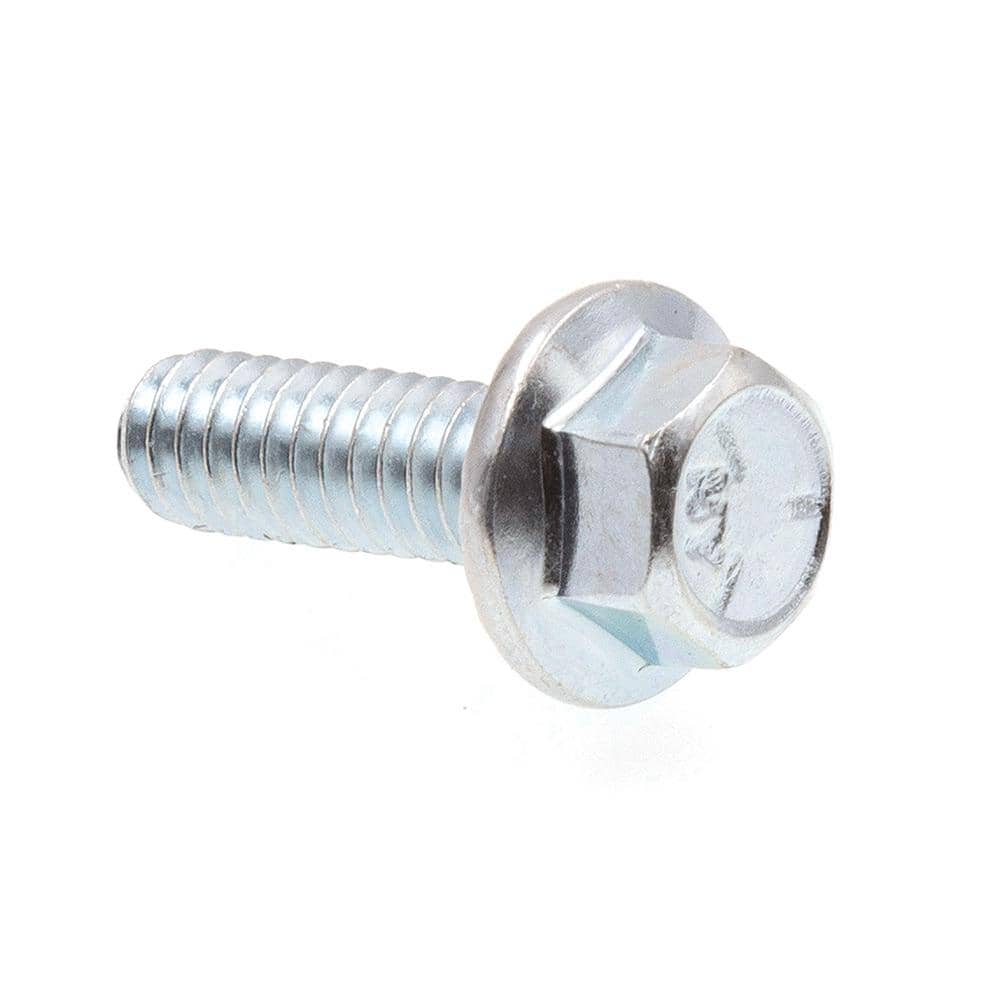 Prime-Line 1/4 in.-20 x 3/4 in. Zinc Plated Case Hardened Steel Serrated  Flange Bolts (25-Pack) 9090646 The Home Depot