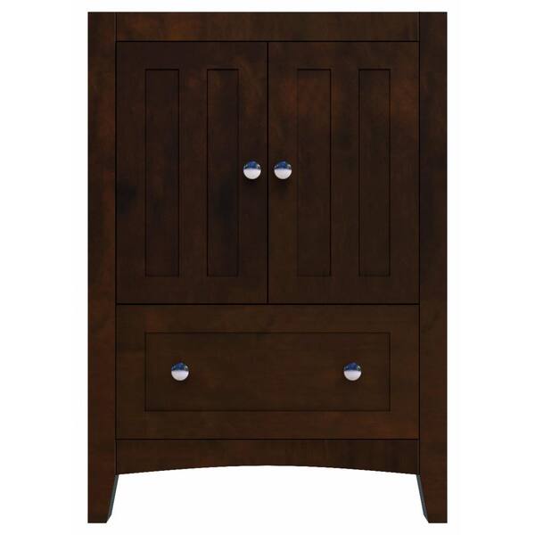 Unbranded 16-Gauge-Sinks 22.75 in. W x 18 in. D Bath Vanity Cabinet Only in Walnut