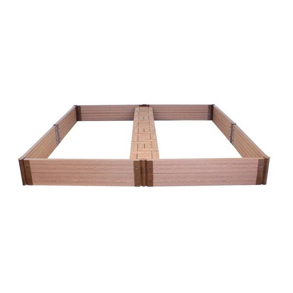 Frame It All 8 ft. x 8 ft. x 12 in. Raised Garden Bed with Garden Tiles-DISCONTINUED