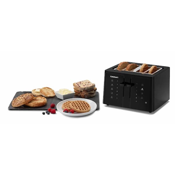 Cuisinart Touch to Toast 4-Slice Stainless Steel Wide Slot Toaster with  Crumb Tray CPT-435P1 - The Home Depot