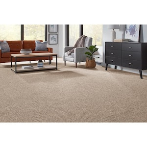 Lanwick  - Twine - Brown 19 oz. Polyester Pattern Installed Carpet