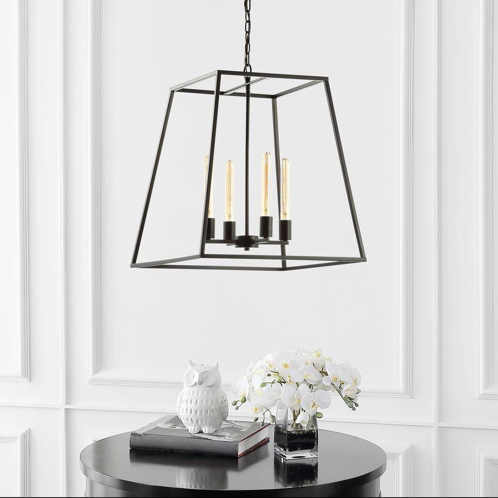 Hutson 21" Rustic French Country Cottage Oil-Rubbed Bronze LED Chandelier