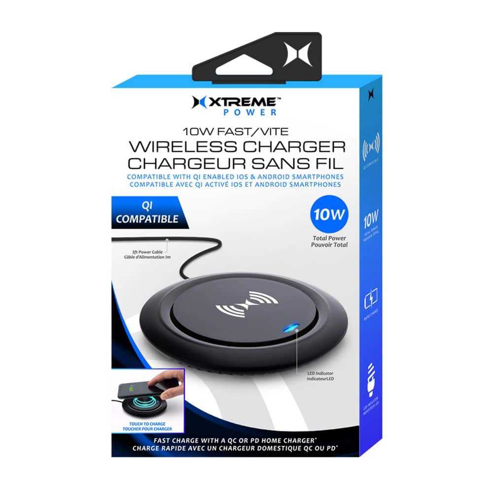 10W Fast Wireless Charging Pad Qi-Certified Ultra-Slim Charger with Smart LED Indicator and 4ft Micro-USB Cable price history on PriceWatchPro