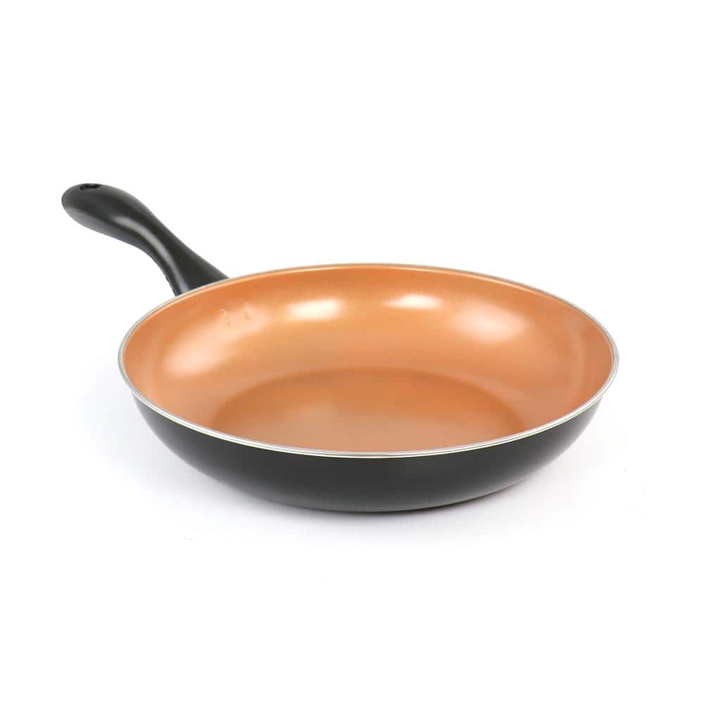 Armada 7-Piece Black and Copper Nonstick Carbon Steel Cookware Set