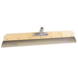 24 in. Wood Frame Stainless Steel Smoother with Bracket