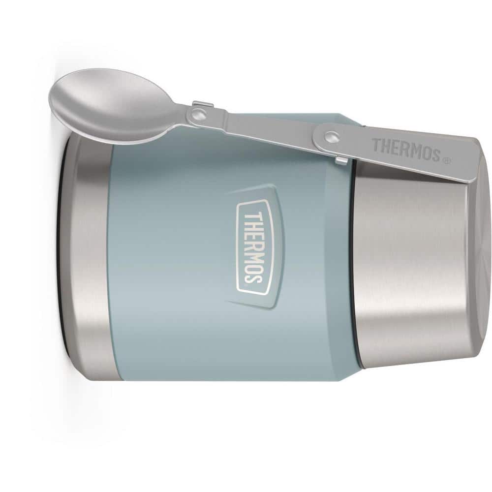 Thermos 16 oz. Glacier Blue Stainless Steel Food Jar with Spoon EAIS3002GC4 The Home Depot