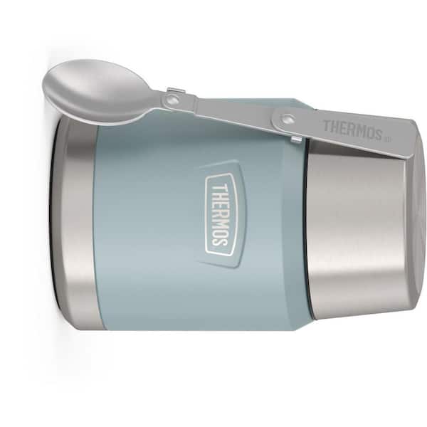 16 oz. Glacier Blue Stainless Steel Food Jar with Spoon