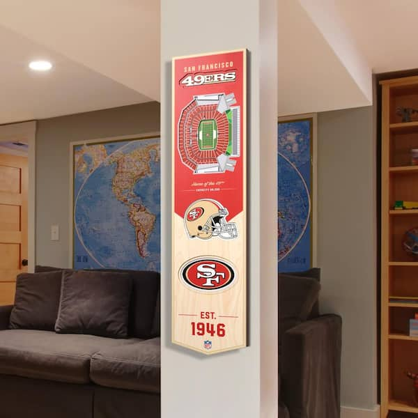 San Francisco 49ers 3D Logo Sign Special Design,3D Printed Man Cave NFL  15inch