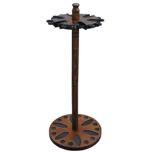 Rush Creek Creations Round 24 Fishing Rod Rack with Dual Rod Clips No Tool Assembly Water Resistant