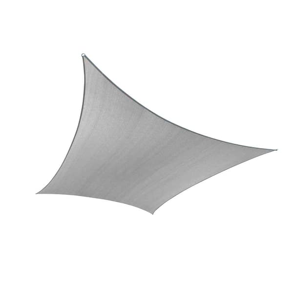 10 ft. x 13 ft. Grey Rectangle Sun Shade Sail Canopy Fabric Cloth