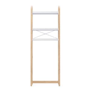 Bellwood 66 in. H x 24 in. W x 10.3 in. D Over the Toilet Storage Shelf in White