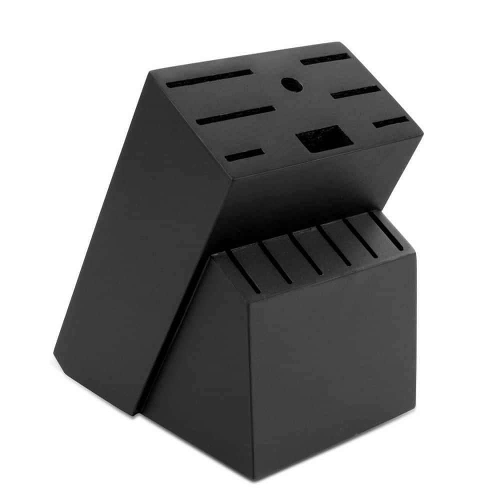 12-Knife Black Universal Bamboo Wood Knife Block without Knives Countertop Butcher Block Knife Storage for Kitchen price history on PriceWatchPro