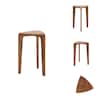 Signature DESIGN BY ASHLEY Brynnleigh 15.38 in. Medium Brown Triangle Wood Nesting End Table (Set of 2) A4000607