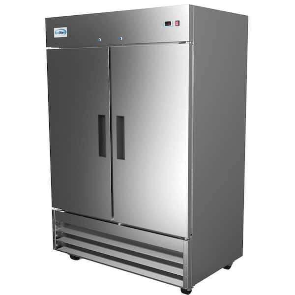 WESTLAKE Commercial Refrigerator Freezer Combo, 48 W 2 door Solid