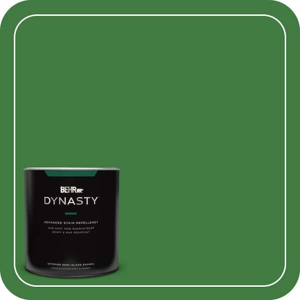 BEHR DYNASTY 1 qt. #M390-7 Hills of Ireland Semi-Gloss Enamel Interior Stain-Blocking Paint and Primer