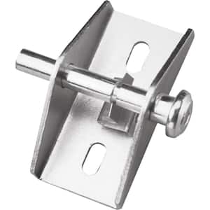 Aluminum Finish Push/Pull Sliding Patio Door Lock
