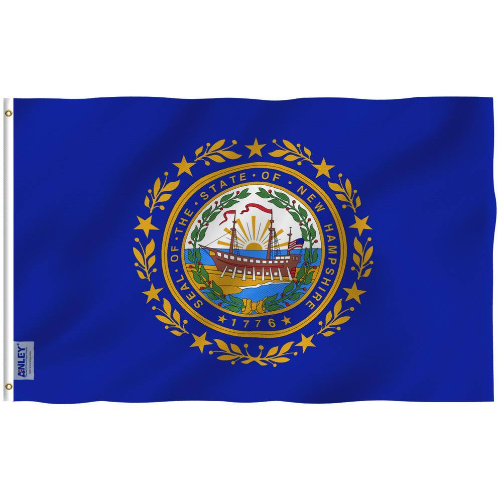 Fly Breeze 3 ft. x 5 ft. Polyester New Hampshire State Flag 2-Sided Flags B