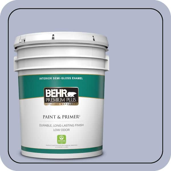 BEHR PREMIUM PLUS 5 gal. #600F-4 Heritage Semi-Gloss Enamel Low Odor Interior Paint & Primer