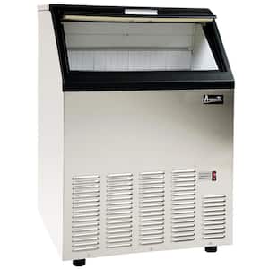 102 lbs. Freestanding Commercial Ice Maker in Stainless Steel