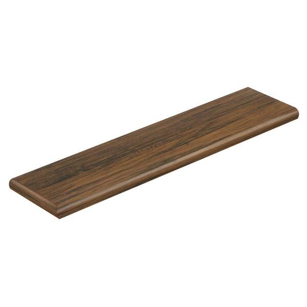 Cap A Tread Espresso Pecan 47 in. Length x 12-1/8 in. Deep x 1-11/16 in. Height Laminate Left Return to Cover Stairs 1 in. Thick
