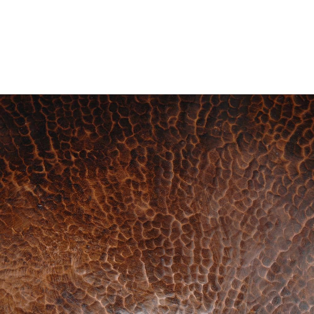 13" Hammered Copper Vessel Sink in Oil Rubbed Bronze