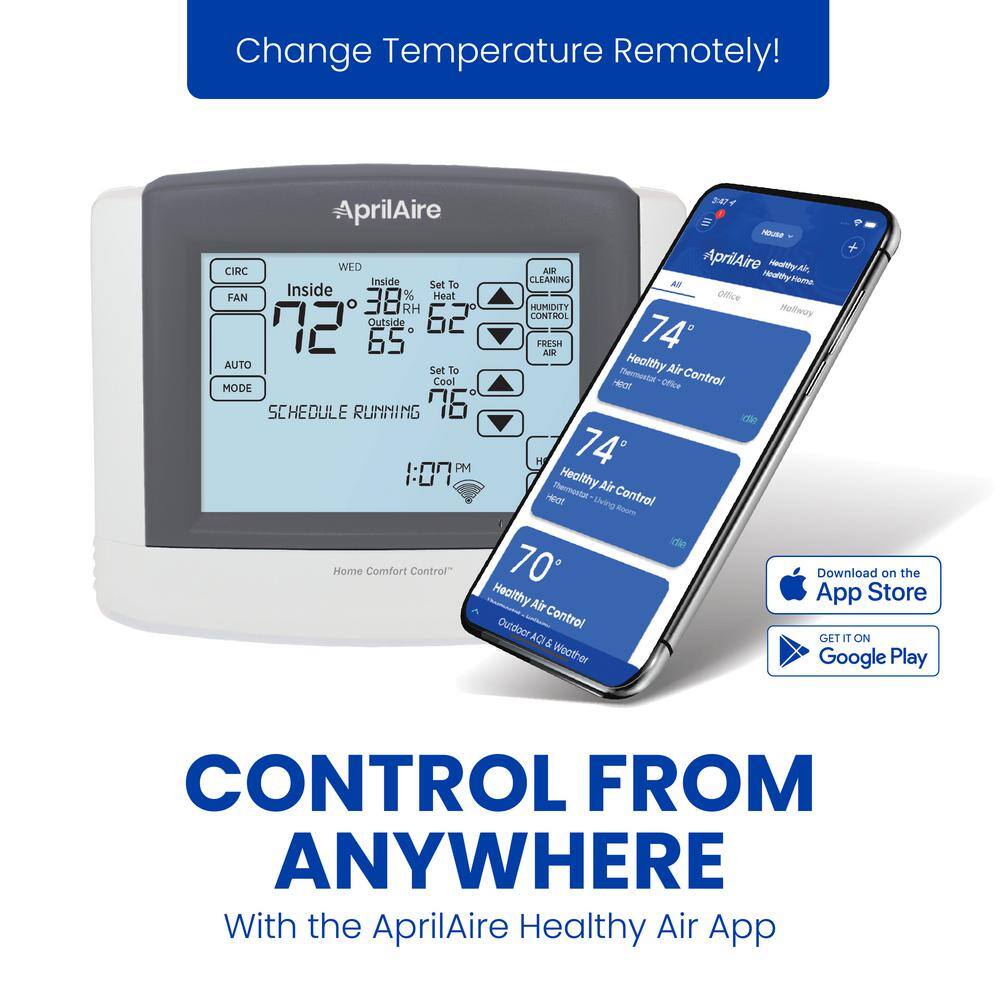 Aprilaire 8910W Wi-Fi Programmable Touchscreen Thermostat with IAQ Control