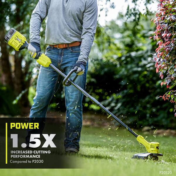 RYOBI ONE+ 18V 10 in. Cordless Battery String Trimmer and Edger with 1.5 Ah  Battery and Charger P2030 - The Home Depot