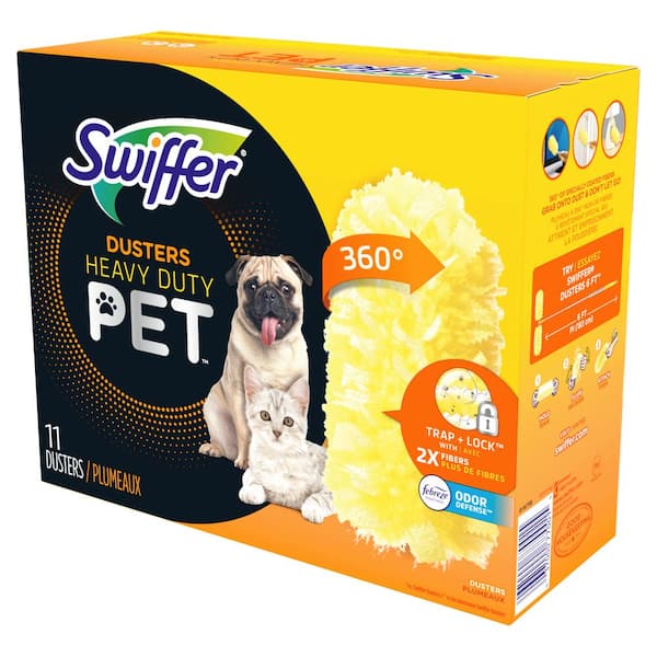  Swiffer 360 Dusters - Recambios resistentes para mascotas,  protección contra olores Febreze, 6 unidades : Salud y Hogar
