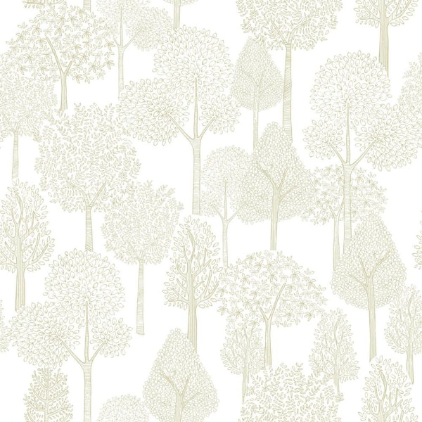 York Wallcoverings 34 sq. ft. Treetops Premium Peel And Stick Wallpaper