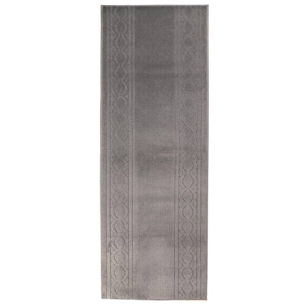 Maximus Collection Gray 26 in. W x 300 in. L Stair Runner 54.24 sq. ft.