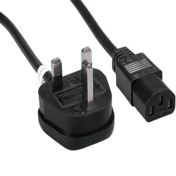 SANOXY 6 ft. England Power Cord with Fuse (IEC-320-C13 to UK Plug BS1363) (4-Pack)