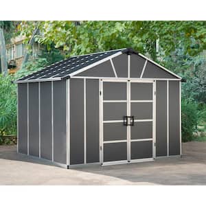 Yukon 11 ft. x 9 ft. Dark Gray Large Garden Outdoor Storage Shed
