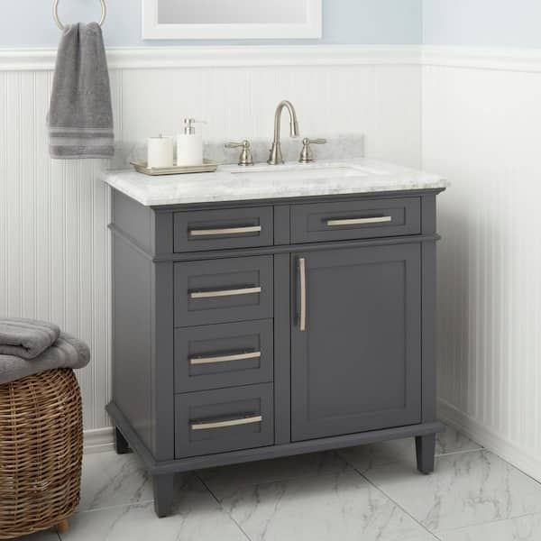 Mandouri 8 in. Widespread Double-Handle LED High-Arc Bathroom Faucet in Brushed Nickel