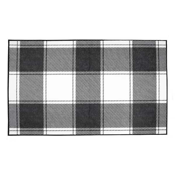 My Magic Carpet Buffalo Plaid Washable Rug